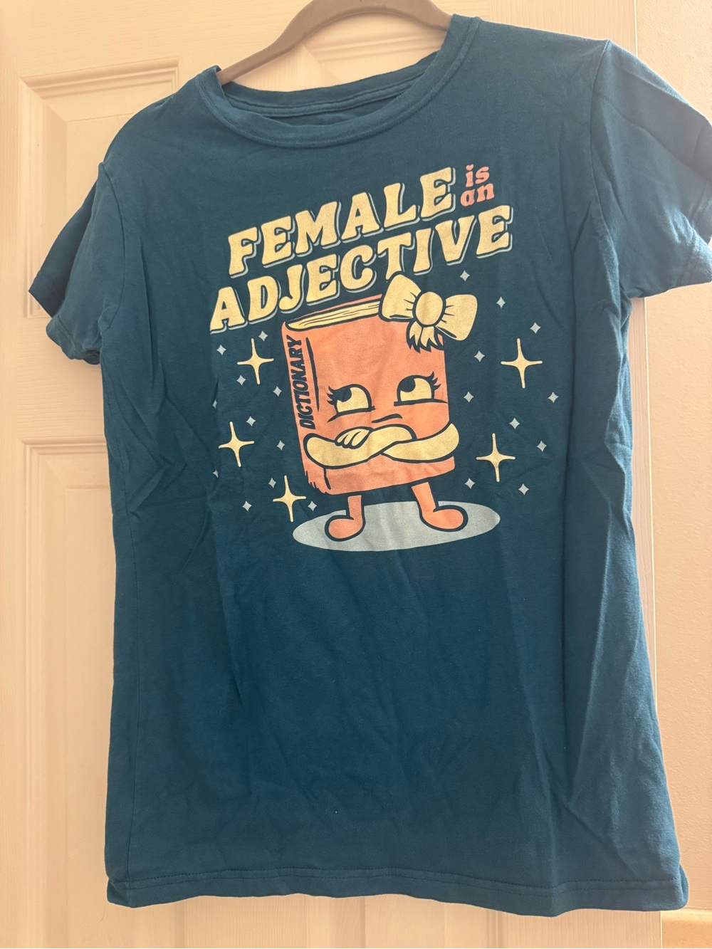 Boredwalk Female is an Adjective Graphic Tee - Teal